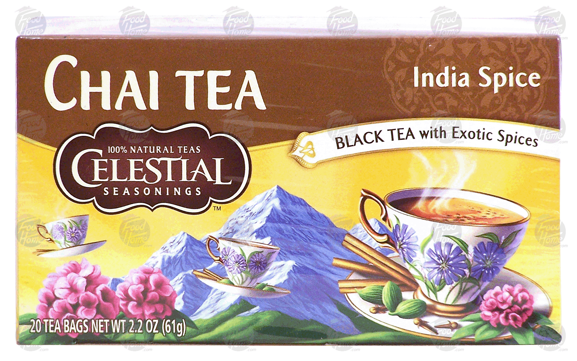 Celestial Seasonings Chai Tea original india spice, black tea with exotic spices, 20 Ct Full-Size Picture